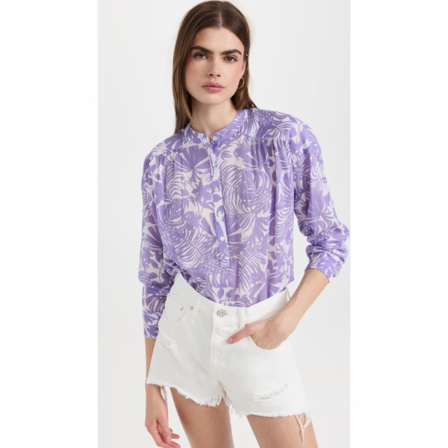 サンドリー SUNDRY レディース ブラウス・シャツ ヘンリーシャツ トップス Palm Beach Henley Bright Orchid