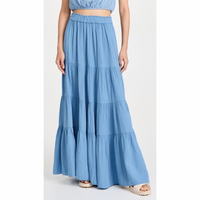 サンドリー SUNDRY レディース ロング・マキシ丈スカート Ａライン スカート Tiered Maxi Skirt Serenity