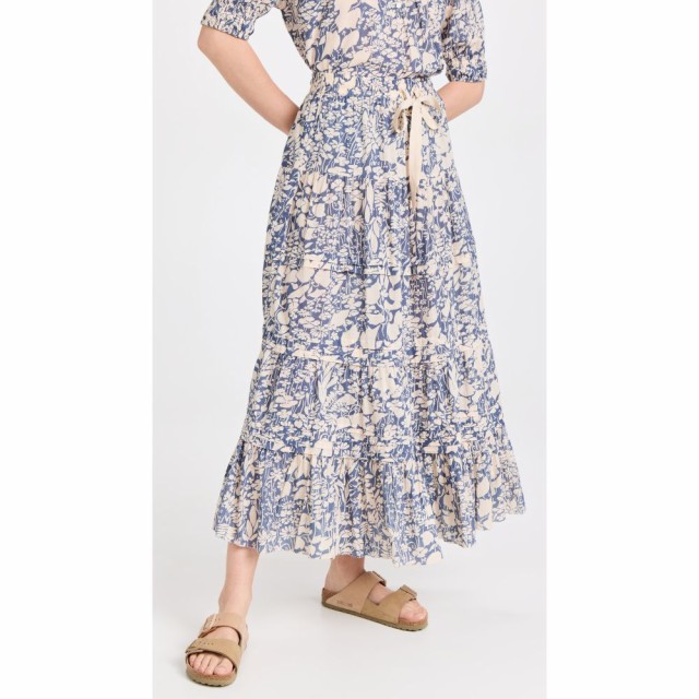 ザ グレート THE GREAT. レディース ひざ丈スカート スカート The Pastoral Skirt Mariner Blue Island Floral