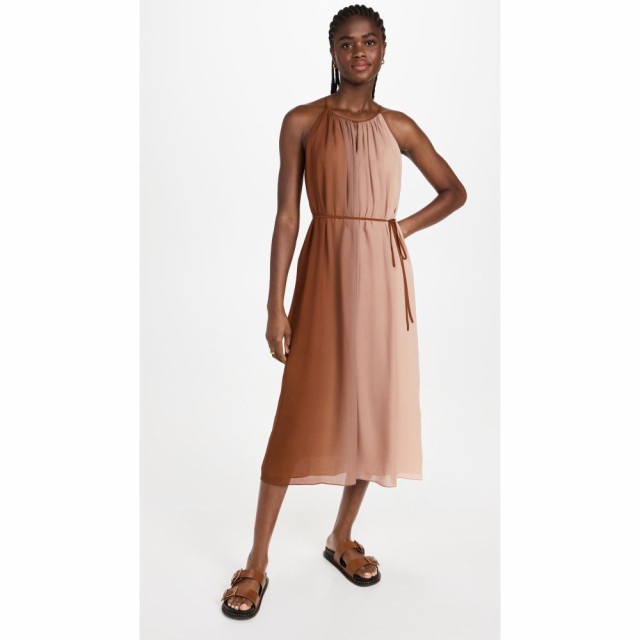 セオリー Theory レディース ワンピース マキシ丈 ワンピース・ドレス Ombre Maxi Dress Shell/Red Clay