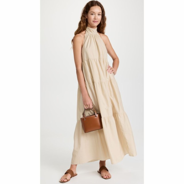 セオリー Theory レディース ワンピース マキシ丈 ワンピース・ドレス Halter Tier Maxi Dress Flax