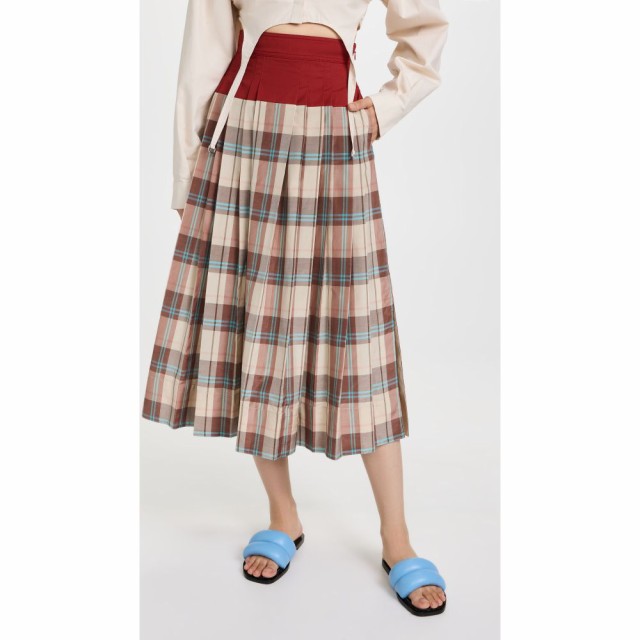 トリー バーチ Tory Burch レディース スカート Madras Plaid Silk Skirt Madras Plaid