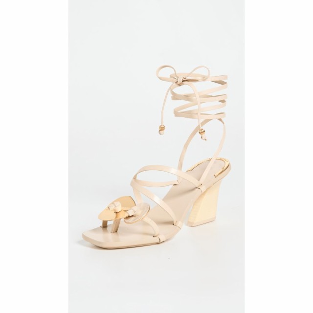 トリー バーチ Tory Burch レディース サンダル・ミュール シューズ・靴 Artisanal Knot Heeled Sandals New Cream