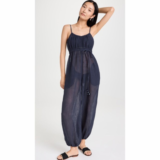 トリー バーチ Tory Burch レディース ビーチウェア ジャンプスーツ オールインワン 水着・ビーチウェア Gauze Jumpsuit Tory Navy