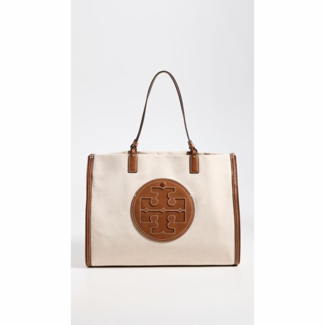 トリー バーチ Tory Burch レディース トートバッグ キャンバストート バッグ Ella Canvas Tote Natural/Classi Cuoio