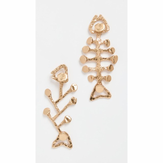 トリー バーチ Tory Burch レディース イヤリング・ピアス ジュエリー・アクセサリー Fish Earrings Antique Light Brass