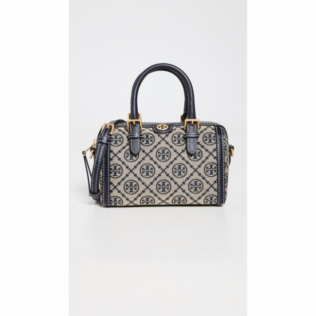 トリー バーチ Tory Burch レディース バッグ T Monogram Jacquard Barrel Petite Bag Tory Navy