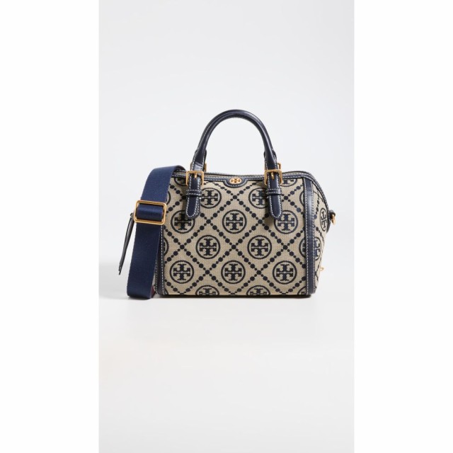 トリー バーチ Tory Burch レディース バッグ T Monogram Jacquard Barrel Bag Tory Navy