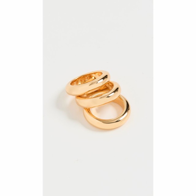 タイムレス パーリー Timeless Pearly レディース 指輪・リング ジュエリー・アクセサリー Tripple Stack Gold Plated Band Ring Set Gol