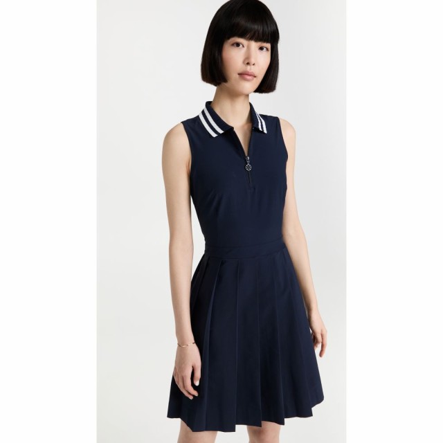 トリー バーチ Tory Sport レディース ゴルフ ワンピース トップス Performace Pleated Golf Dress Tory Navy