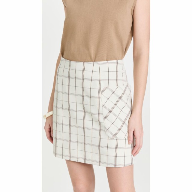 トリー バーチ Tory Sport レディース スカート Yarn-Dyed Twill Club Skirt French Cream Light Plaid