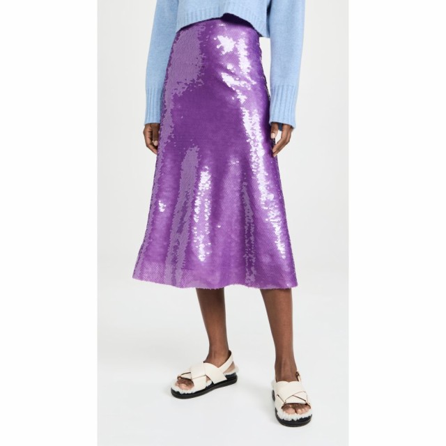 ヴィクトリア ベッカム Victoria Beckham レディース ひざ丈スカート スカート Flared Sequined Skirt Sweetpea