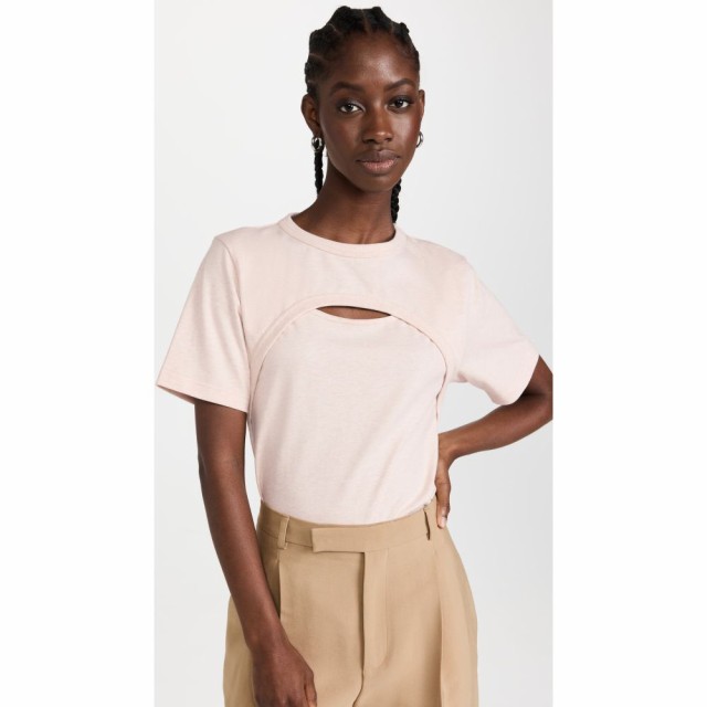 ヴィクトリア ベッカム Victoria Beckham レディース Tシャツ トップス Cut Out T-Shirt Ecru