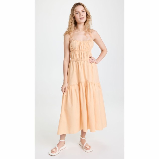 ヴィンス Vince レディース ワンピース キャミワンピ ワンピース・ドレス Ruched Tie Back Cami Dress Peach