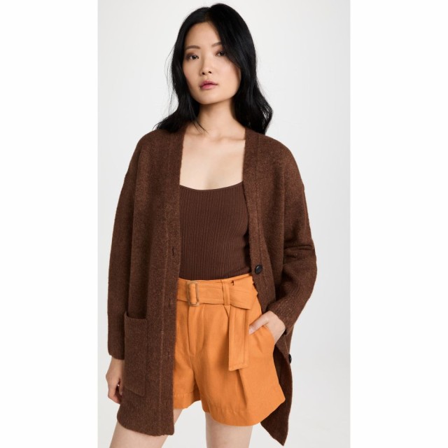 ヴィンス Vince レディース カーディガン トップス Front Pocket Cardigan Tobacco