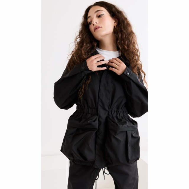 ワードローブ ニューヨーク WARDROBE.NYC レディース コート アウター Ruched Parka Black