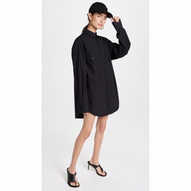 ワードローブ ニューヨーク WARDROBE.NYC レディース ワンピース ミニ丈 ワンピース・ドレス Shirt Mini Dress Black