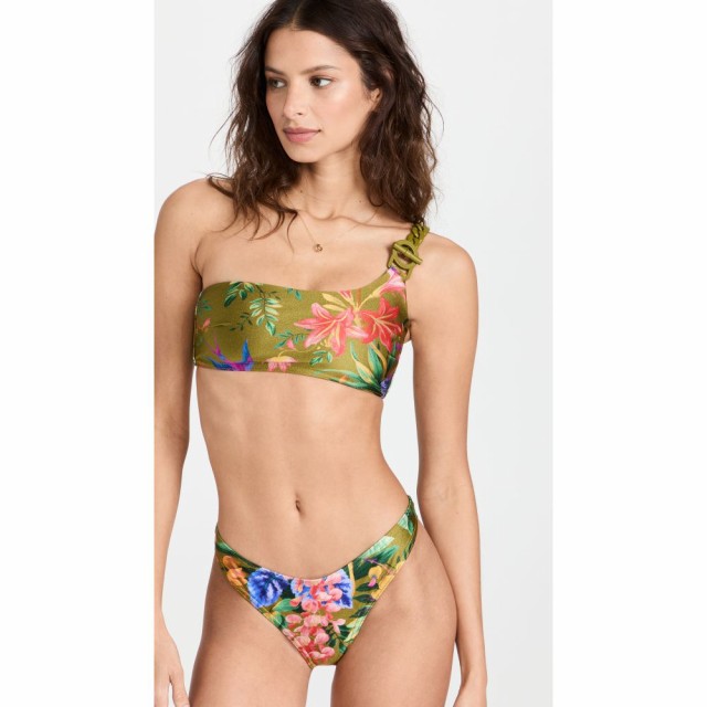 ジマーマン Zimmermann レディース 上下セット 水着・ビーチウェア Tropicana Asymmetrical Bikini Khaki Floral