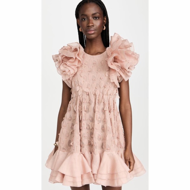 ジマーマン Zimmermann レディース ワンピース ミニ丈 ワンピース・ドレス Dancer Frilled Mini Dress Blush