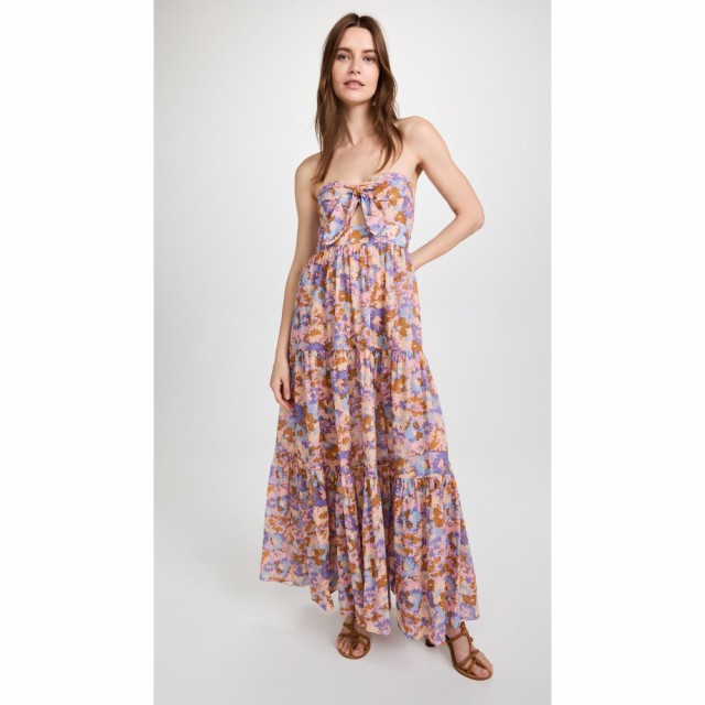 ジマーマン Zimmermann レディース ワンピース ミドル丈 ワンピース・ドレス Violet Tie Midi Dress Purple Multi Floral