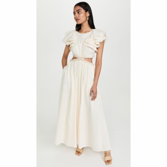 ジマーマン Zimmermann レディース ワンピース ワンピース・ドレス Anneke Cut Out Ruffle Dress Ivory