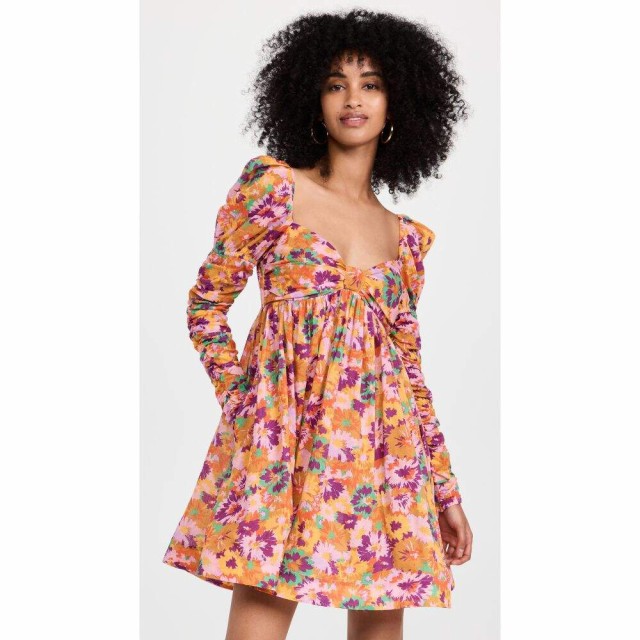 ジマーマン Zimmermann レディース ワンピース ミニ丈 ワンピース・ドレス Violet Twist Front Mini Dress Mustard Multi Floral