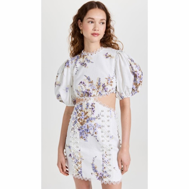 ジマーマン Zimmermann レディース ワンピース ミニ丈 ワンピース・ドレス Jude Cutout Mini Dress Mini Lilac Floral