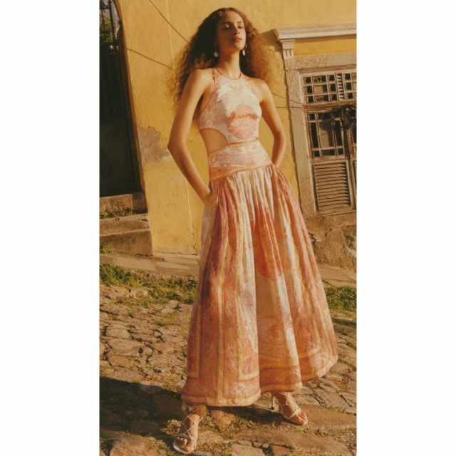 ジマーマン Zimmermann レディース ワンピース ワンピース・ドレス Anneke Cutout Long Dress Orange Paisley