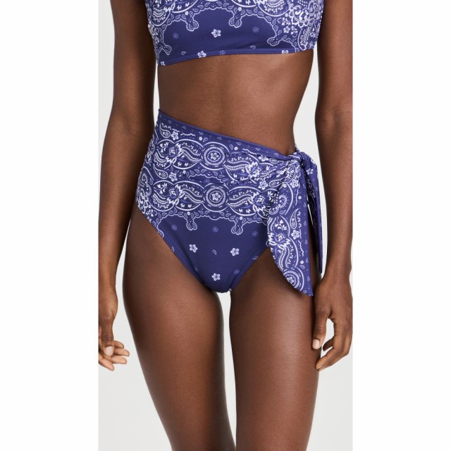 ジマーマン Zimmermann レディース ボトムのみ 水着・ビーチウェア Separates Sculpt Scarf High Waisted Bikini Bottoms Navy Bandana