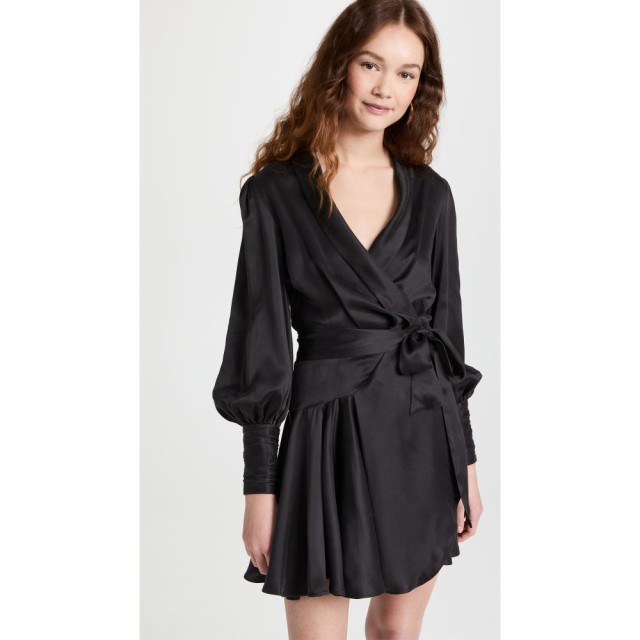 ジマーマン Zimmermann レディース ワンピース ラップドレス ミニ丈 ワンピース・ドレス Silk Wrap Mini Dress Black