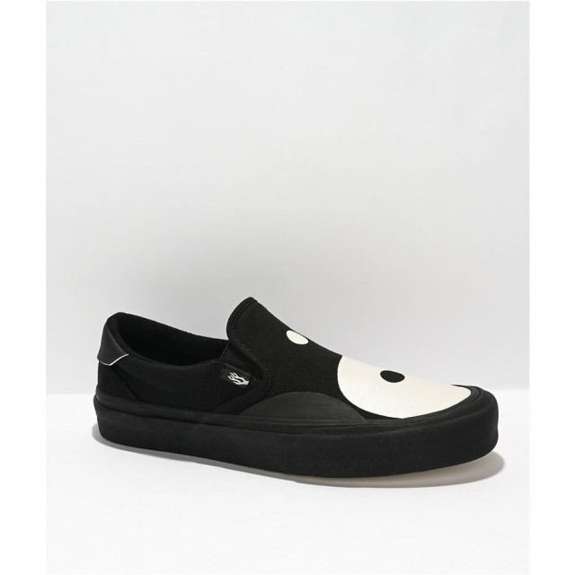 ストレイ STRAYE メンズ スケートボード スリッポン・フラット シューズ・靴 Straye Ventura X-Ray One Love Black and White Slip-On Sk