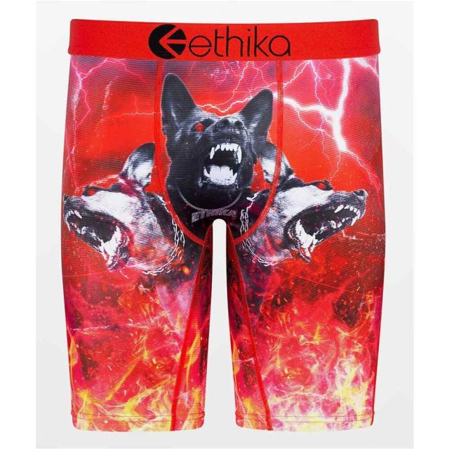 絶対一番安い エシカ Ethika メンズ ボクサーパンツ インナー 下着 Cerberus Boxer Briefs Red チャンピオン Lever Ae