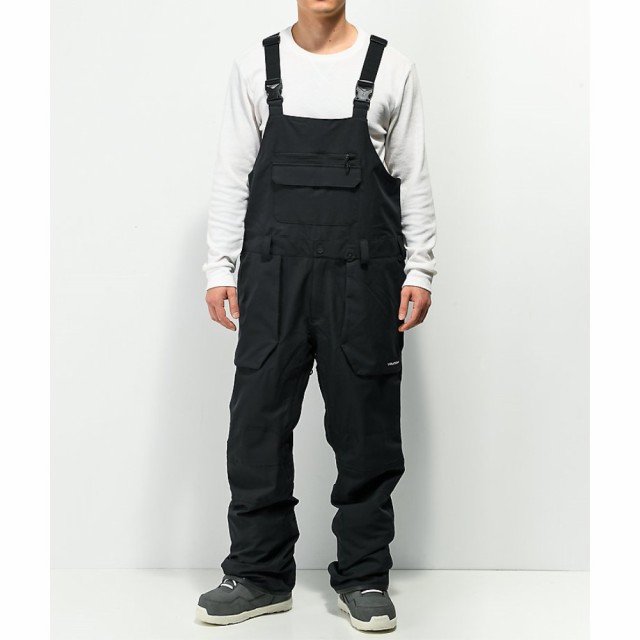 ボルコム Volcom メンズ スキー・スノーボード ビブパンツ ボトムス・パンツ Roan Black 15K Bib Snowboard Pants Black