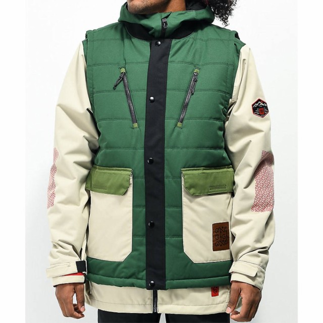 シックス エイト シックス 686 メンズ スキー・スノーボード ジャケット アウター Smarty 5-In-1 Gigi 15K Snowboard Jacket Green