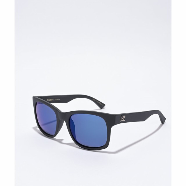 ボンジッパー Von Zipper メンズ メガネ・サングラス VONZIPPER Bayou Satin Wildfire Blue Sunglasses Black