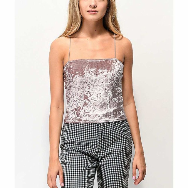 ルナチックス LUNACHIX レディース タンクトップ トップス Lunachix Mauve Velvet Tank Top Mauve ルナチックス LUNACHIX レディース タンクトップ トップス Lunachix Mauve Velvet Tank Top Mauve