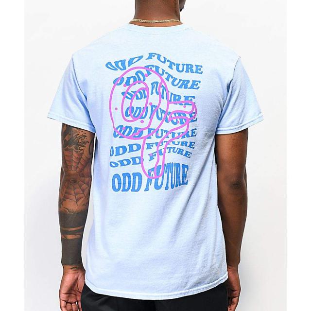 安い オッド フーチャー Odd Future メンズ Tシャツ トップス Odd Future Wavy Text Blue T Shirt 安い オッド フーチャー Odd Future メンズ Tシャツ トップス Odd Future Wavy Text Blue T Shirt