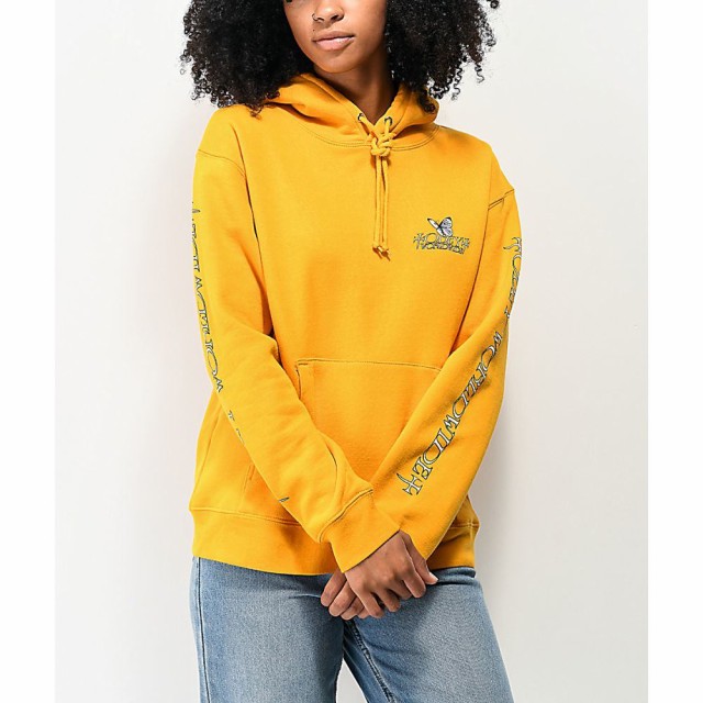 obey hoodie yellow