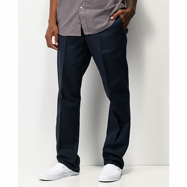 メール便送料無料 ディッキーズ Dickies メンズ チノパン ワークパンツ スキニー スリム ボトムス パンツ Dickies Flex Dark Navy Slim Chino Work Pants 取寄品 Centrodeladultomayor Com Uy