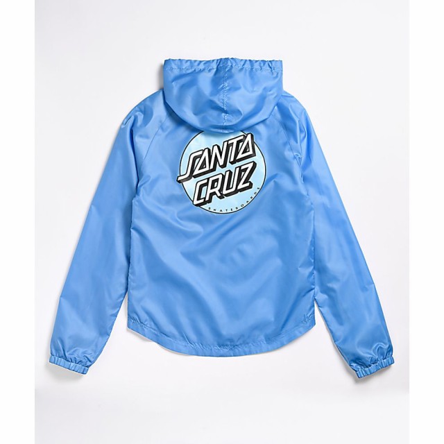 正規品 サンタクルーズ Santa Cruz Skate レディース ジャケット ウィンドブレーカー アウター Santa Cruz Other Dot Light Blue Windbreaker Ja 最終値下げ Carlavista Com