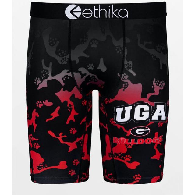 Sale 公式 エシカ Ethika メンズ ボクサーパンツ インナー 下着 Ethika X Fanatics X Ncaa Uga Hairy Dawg Boxer Briefs Red 全品送料無料 Carlavista Com
