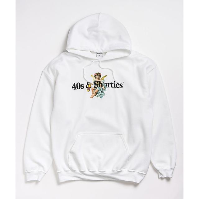 ランキング１位受賞 フォーティーズandショーティーズ 40s And Shorties メンズ パーカー トップス 40s And Shorties Angel Logo White Hoodie White 即納 Gdpcambodia Org