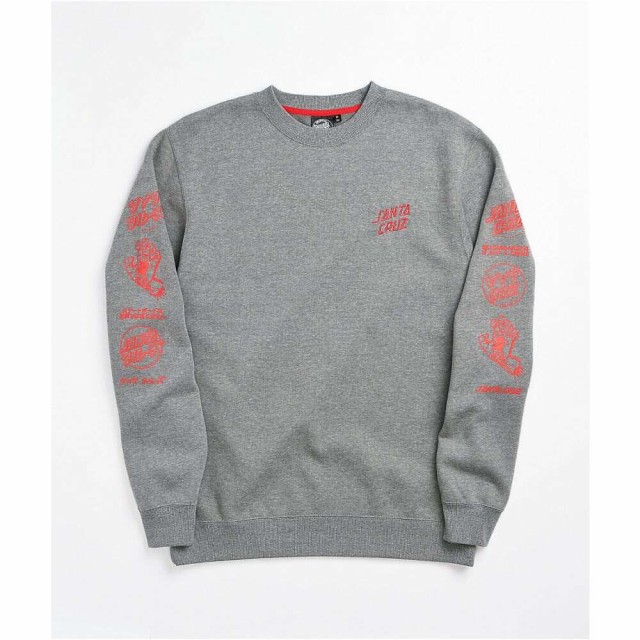 正規品 サンタクルーズ Santa Cruz Skate メンズ スウェット トレーナー トップス Santa Cruz Mixed Up Grey Crewneck Sweatshirt Black 累計販売2万枚突破 Www Centrodeladultomayor Com Uy