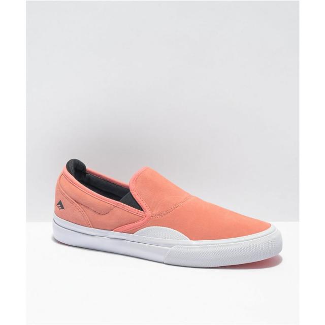 新品本物 エメリカ Emerica メンズ スケートボード スリッポン フラット シューズ 靴 Emerica Wino G6 Pink Slip On Skate Shoes Pink 人気特価激安 X Wip Com Ar