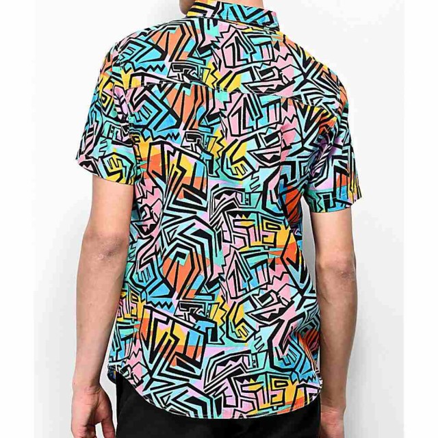 高評価★ エンパイア Empyre Shaped Geo Block Short Sleeve Button Up Shirt Blueの通販はau PAY マーケット - フェルマート|商品ロットナンバー:461760400 EMPYRE メンズ 半袖シャツ トップス 超歓迎新作
