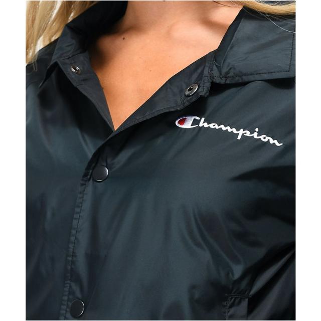 高評価★ チャンピオン CHAMPION レディース ジャケット コーチジャケット アウター Champion Zipper Tape Black Crop Coaches Jacket Blackの通販はau PAY マーケット - フェルマート|商品ロットナンバー:398925734 特価最新作