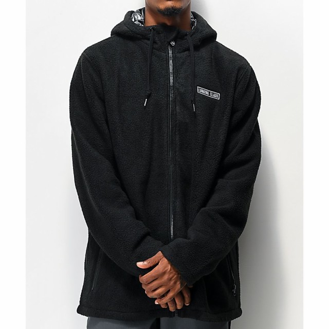 black tech fleece jacket