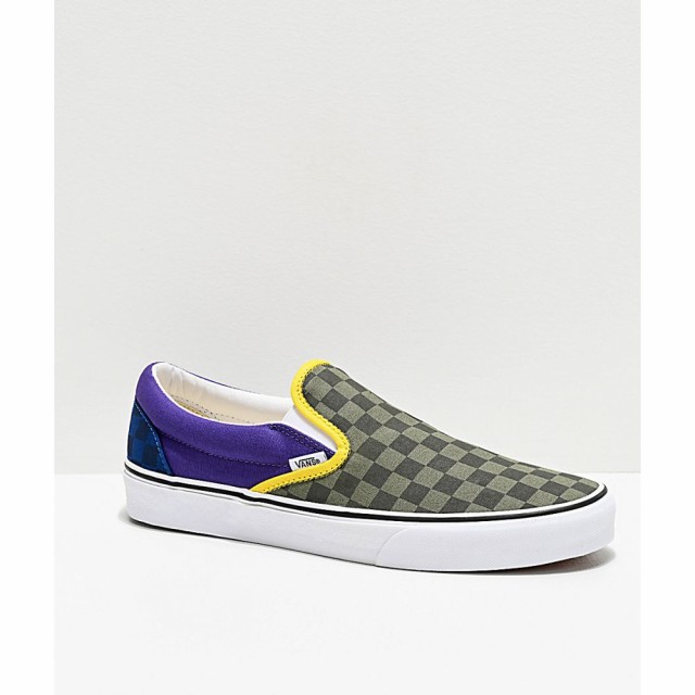 vans green checkerboard