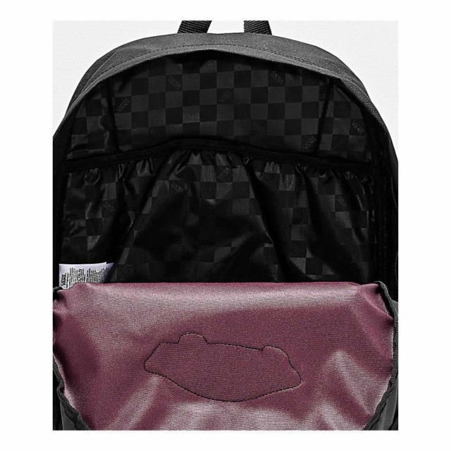 vans realm black & white geo print backpack