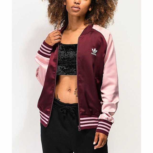 maroon adidas jacket